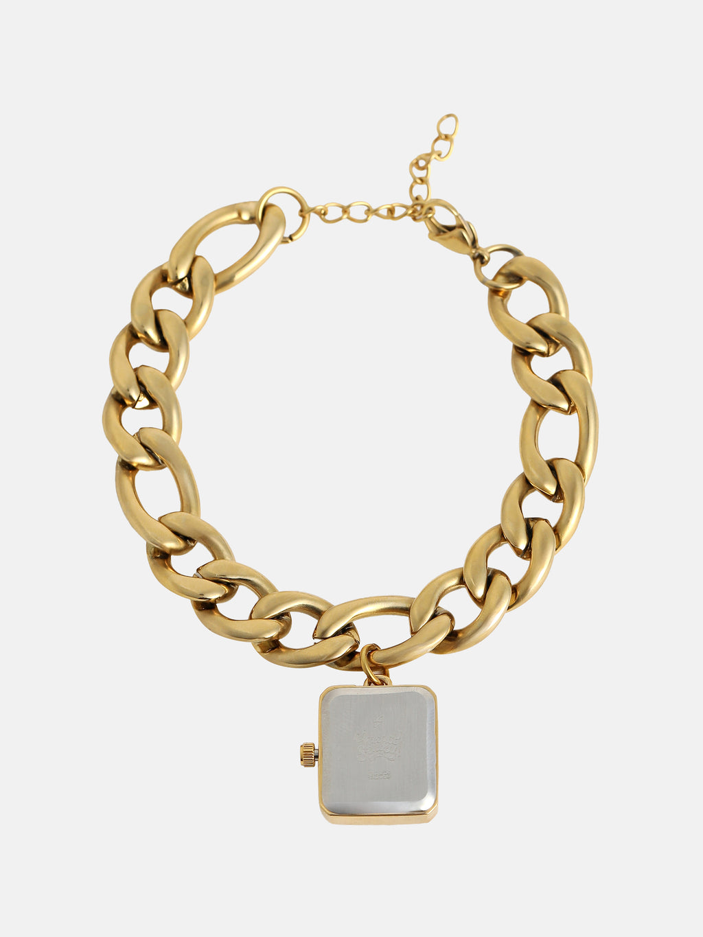 The Ivory Chain Link Watch - Gold