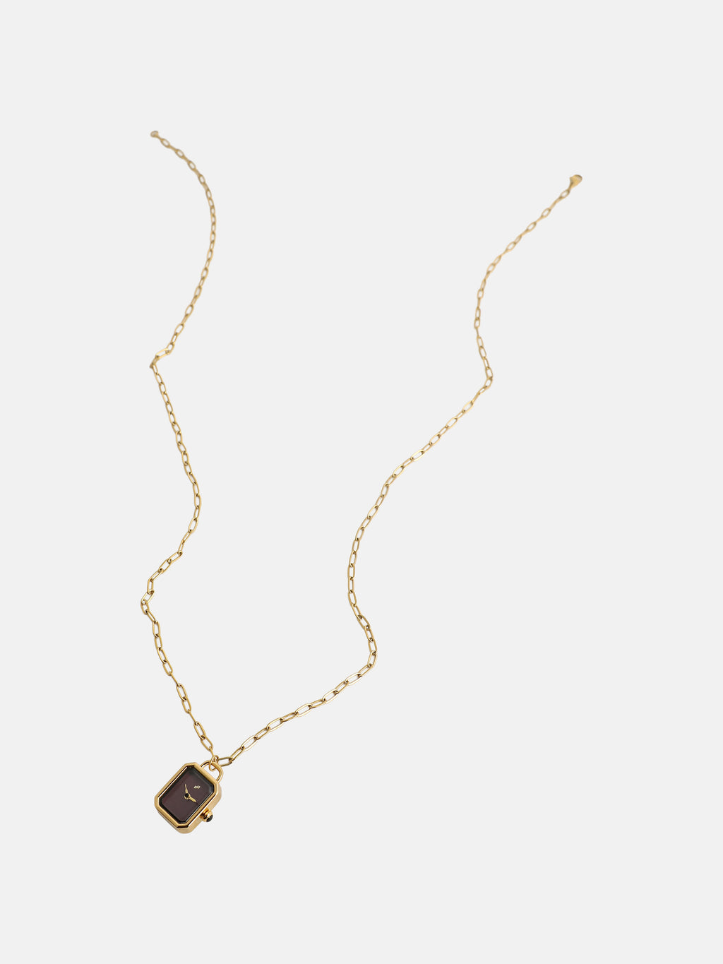 The Ruby Pendant Necklace Watch - Gold