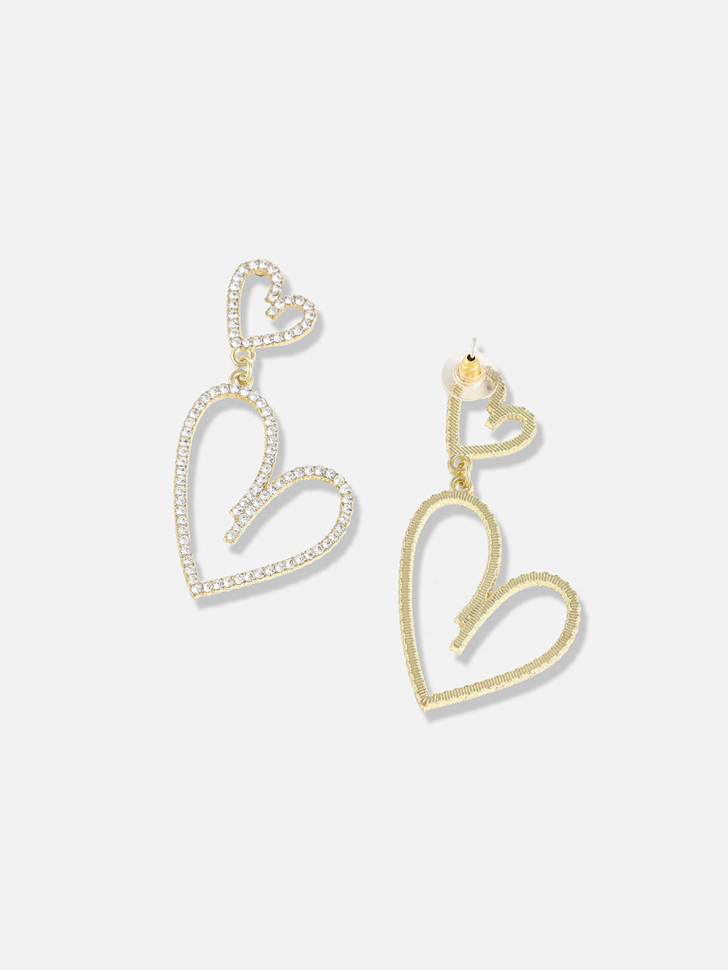 The Bling-Cuoer Drop Earrings - Crystal Silver
