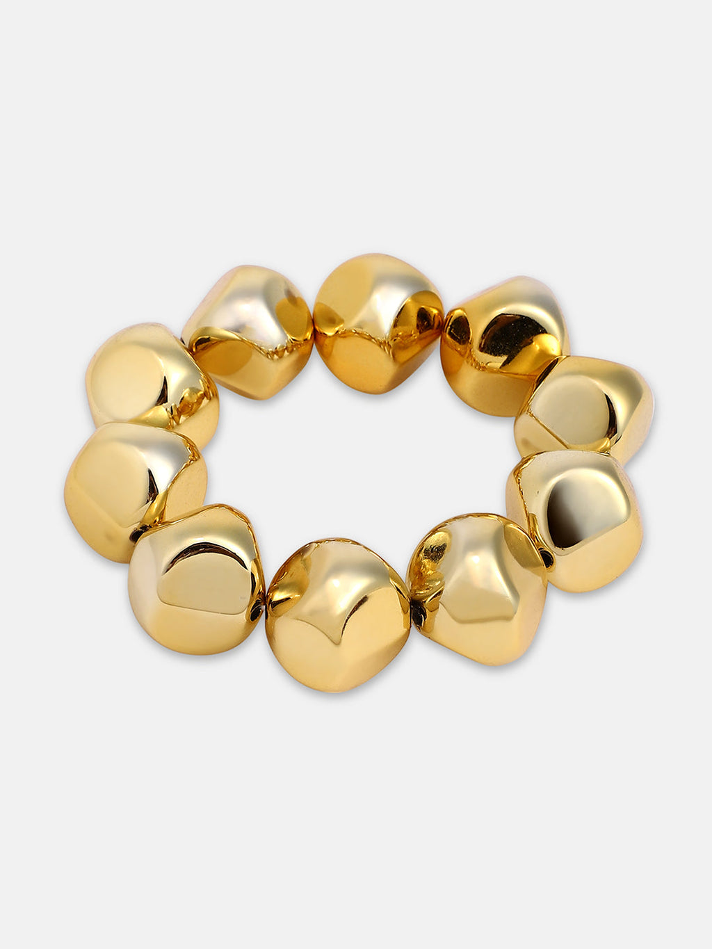 Women's The Dented Beaded Bracelet - California Gold