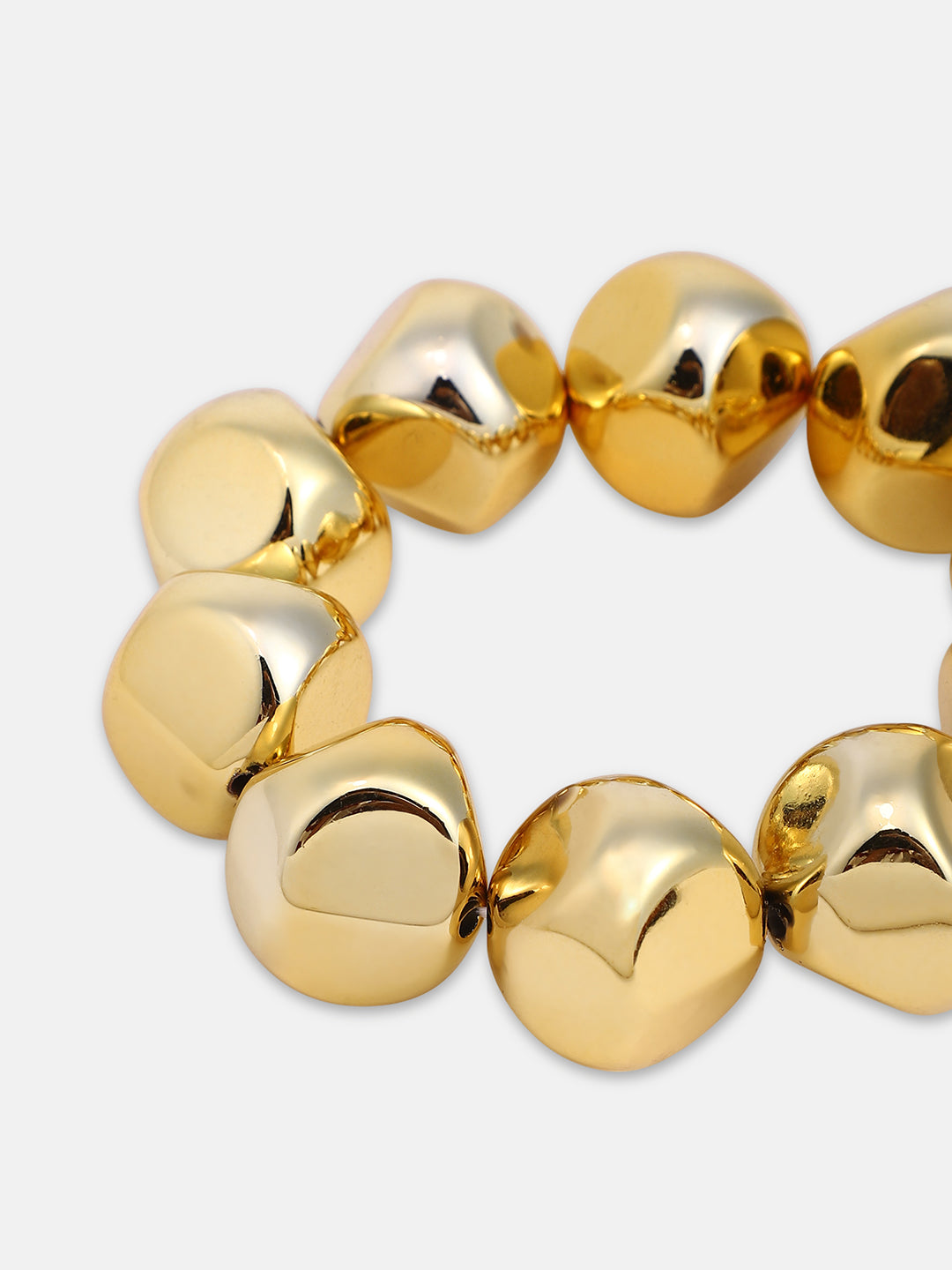 Women's The Dented Beaded Bracelet - California Gold