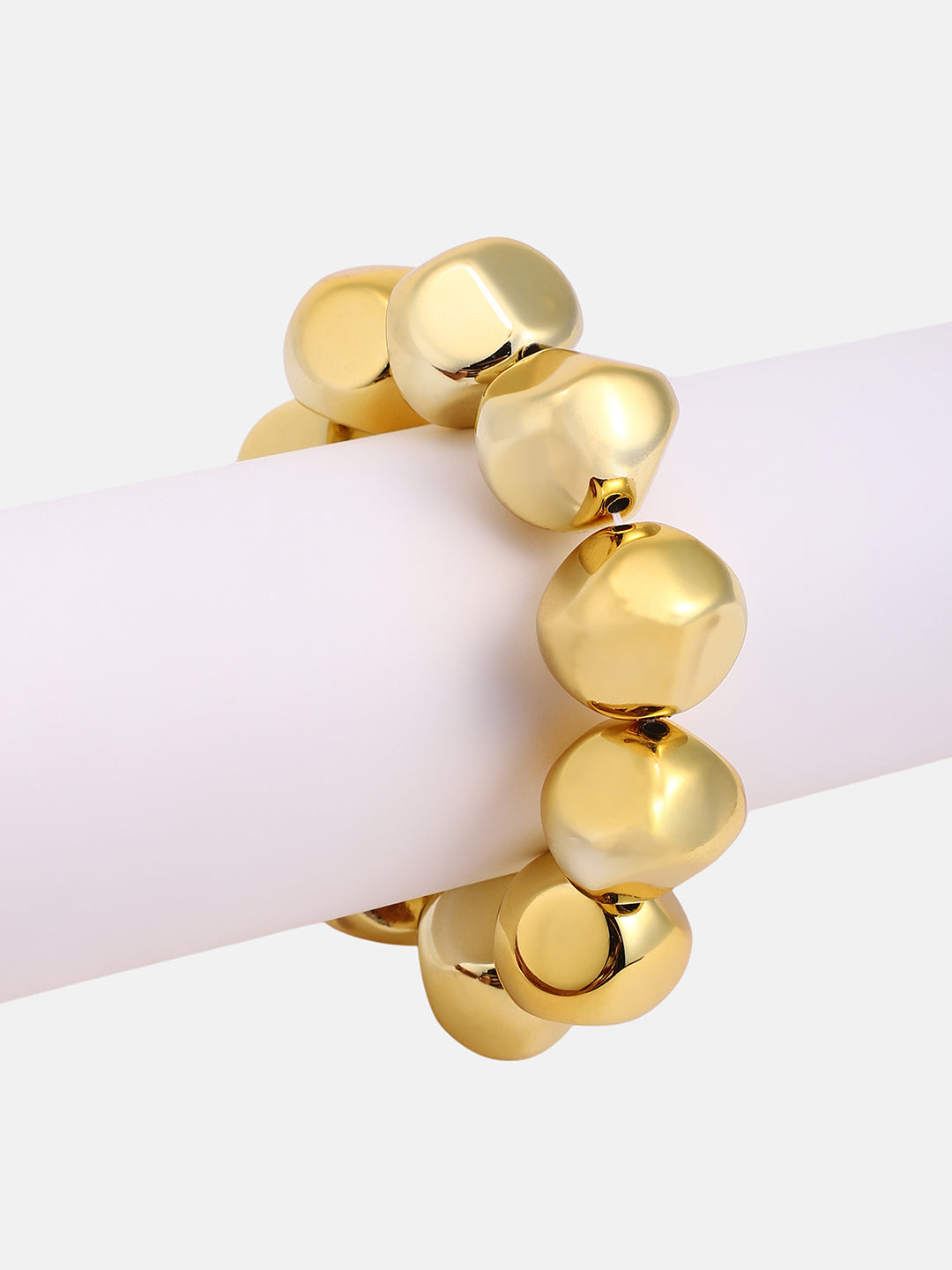 Women's The Dented Beaded Bracelet - California Gold