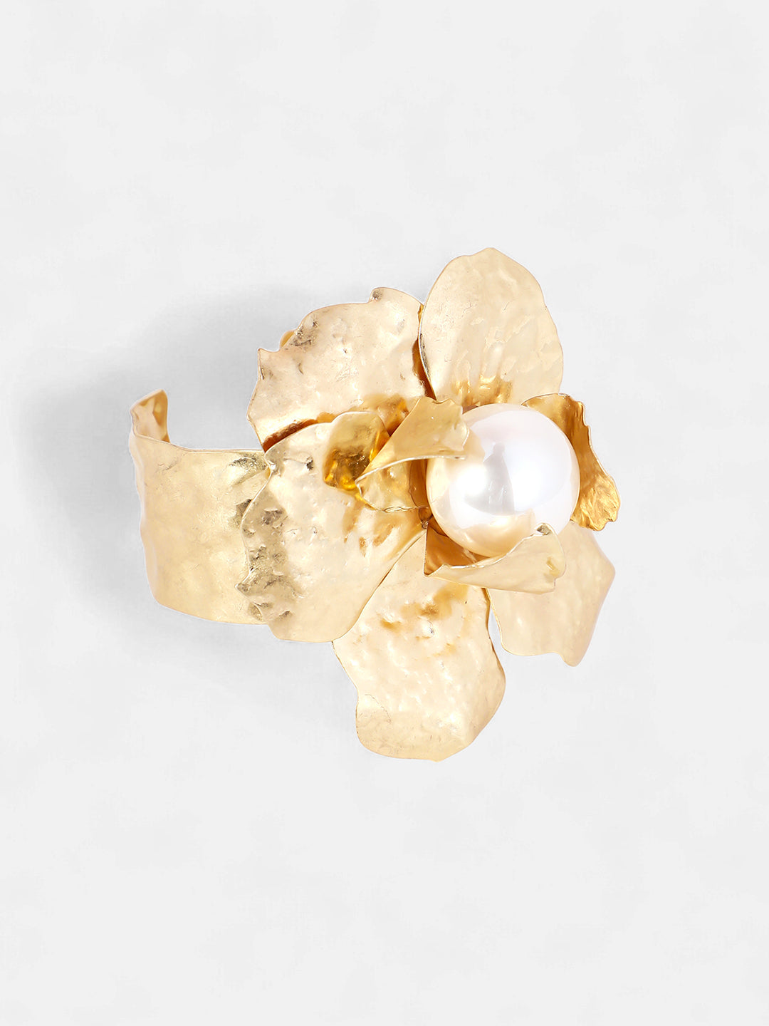 The Flora-Bloom Statement Bracelet - California Gold