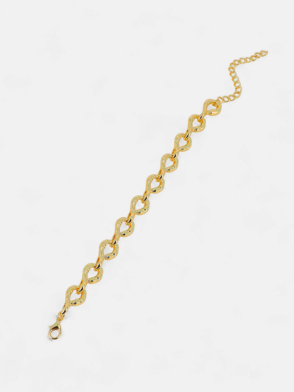 The Hammered Orb-Link Chain Bracelet - California Gold