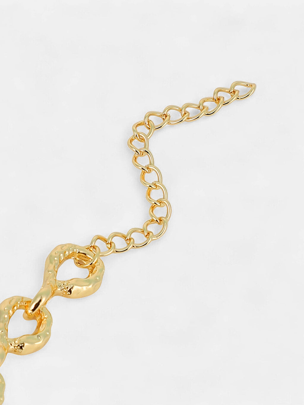 The Hammered Orb-Link Chain Bracelet - California Gold