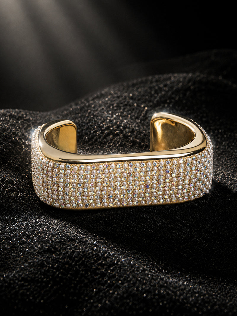 The Celestial Crystal Cuff Bracelet