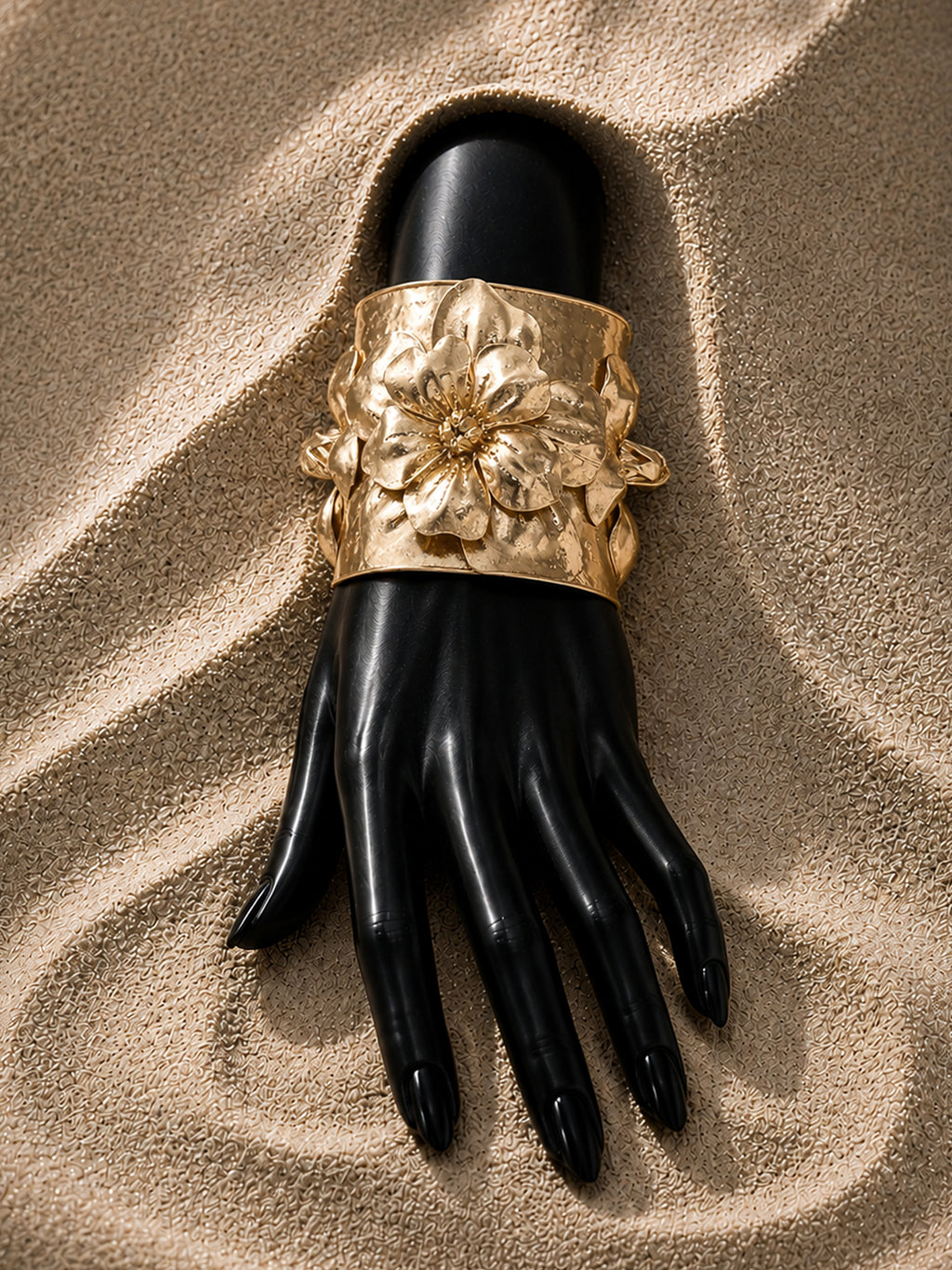 The Golden Bloom Cuff Bracelet