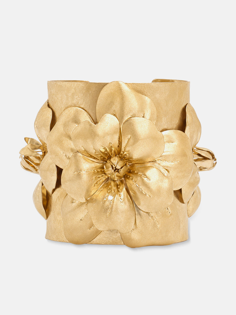 The Golden Bloom Cuff Bracelet