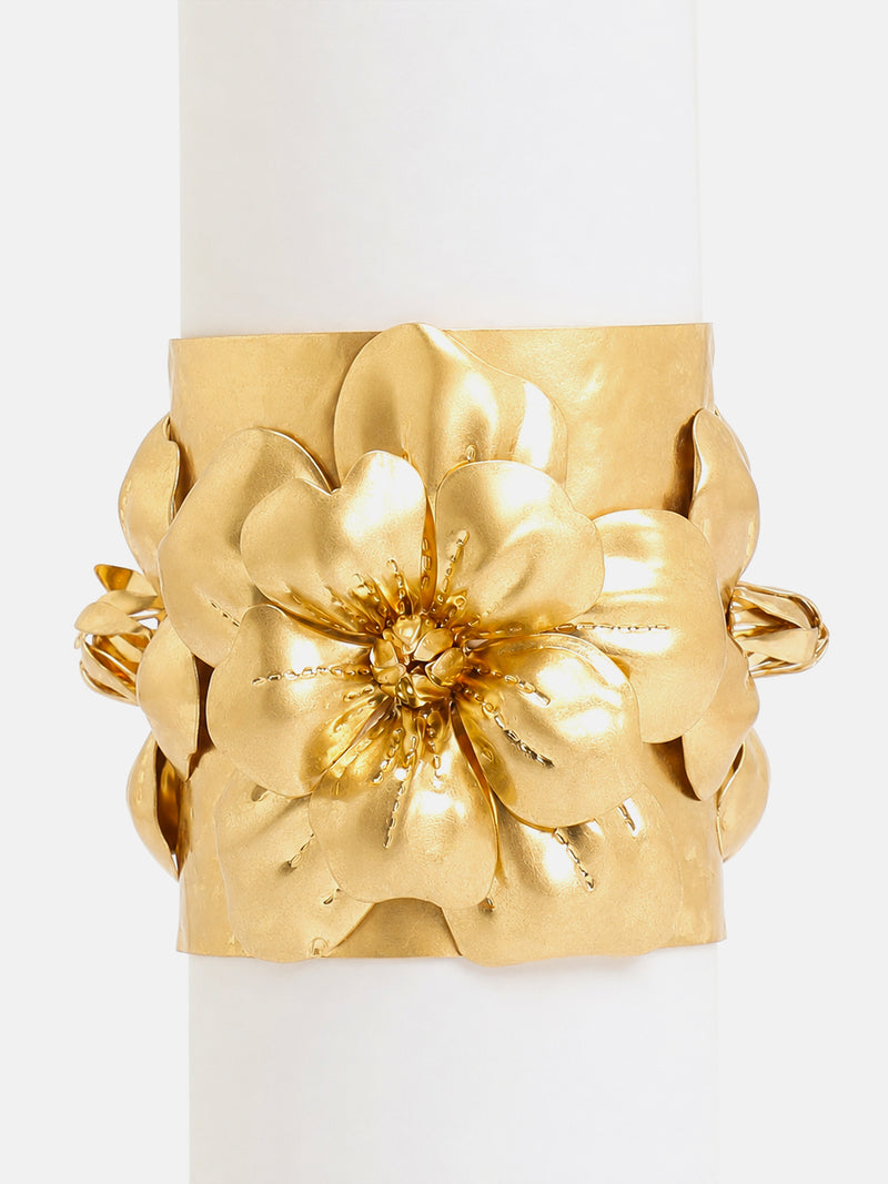 The Golden Bloom Cuff Bracelet