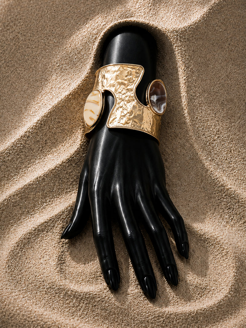 The Lunar Stone Open Cuff