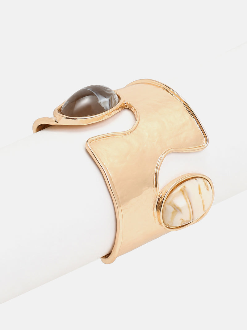 The Lunar Stone Open Cuff