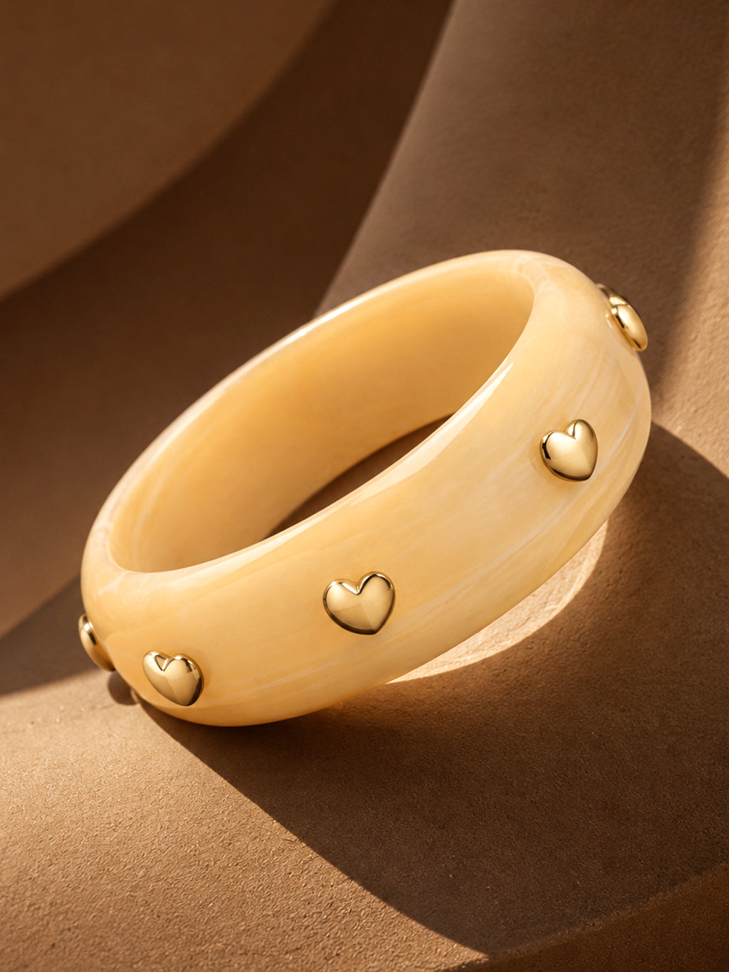 The Heart Whisper Resin Bangle