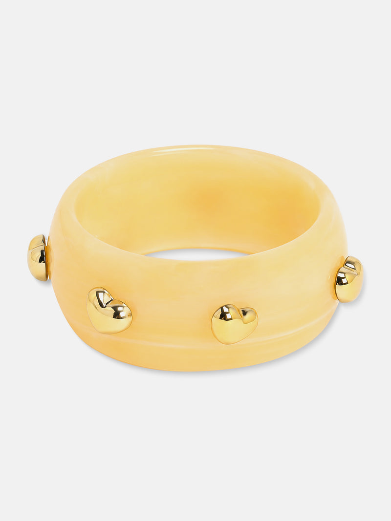 The Heart Whisper Resin Bangle