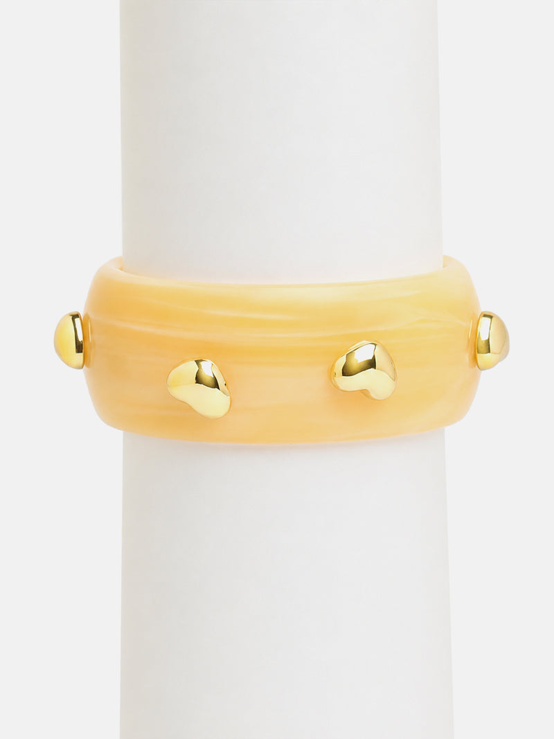 The Heart Whisper Resin Bangle