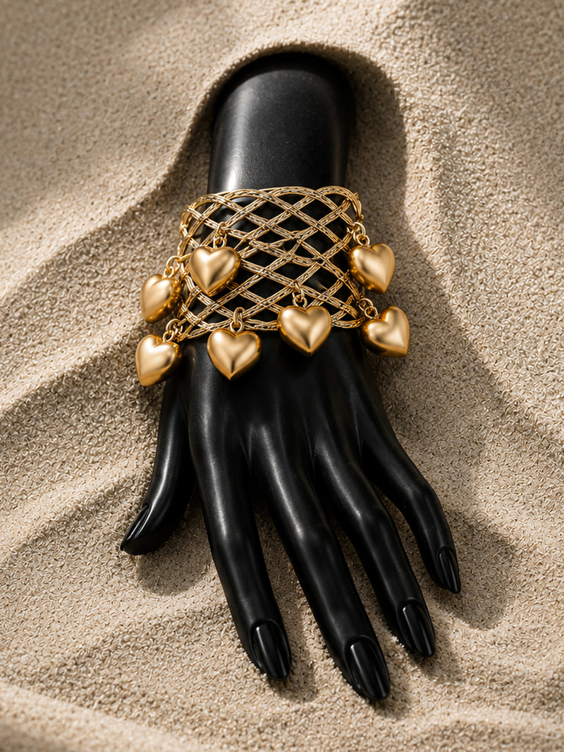 The Regal Charm Mesh Cuff