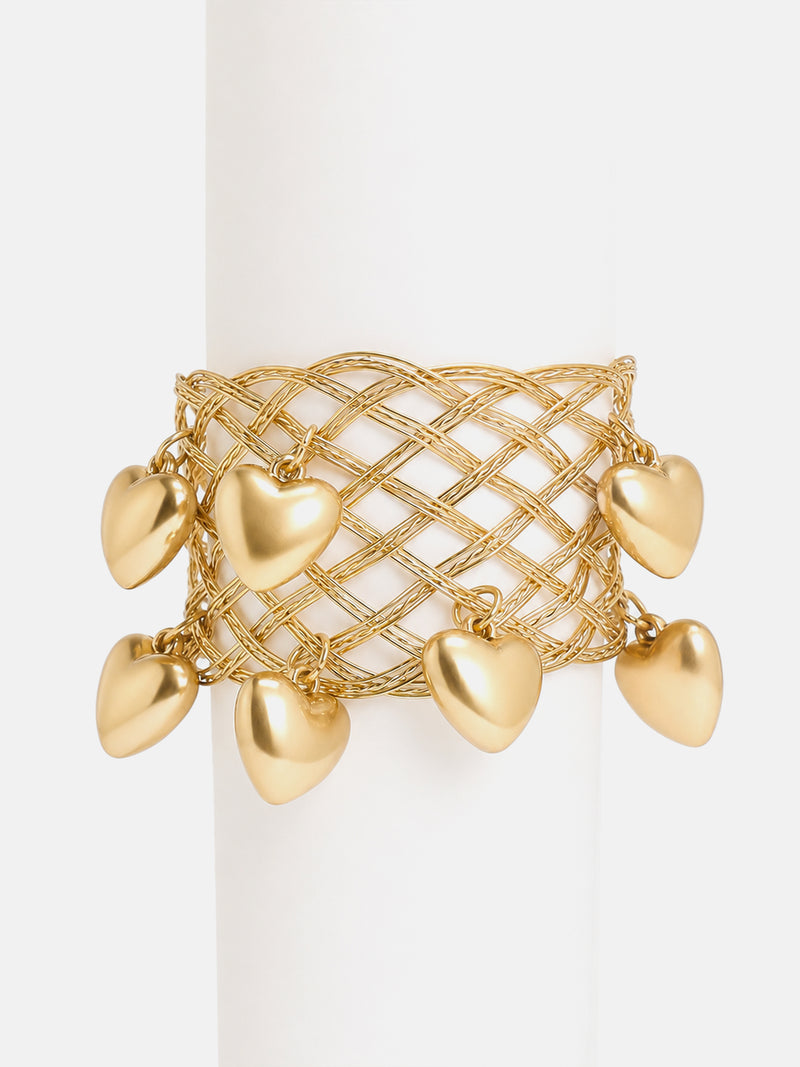 The Regal Charm Mesh Cuff