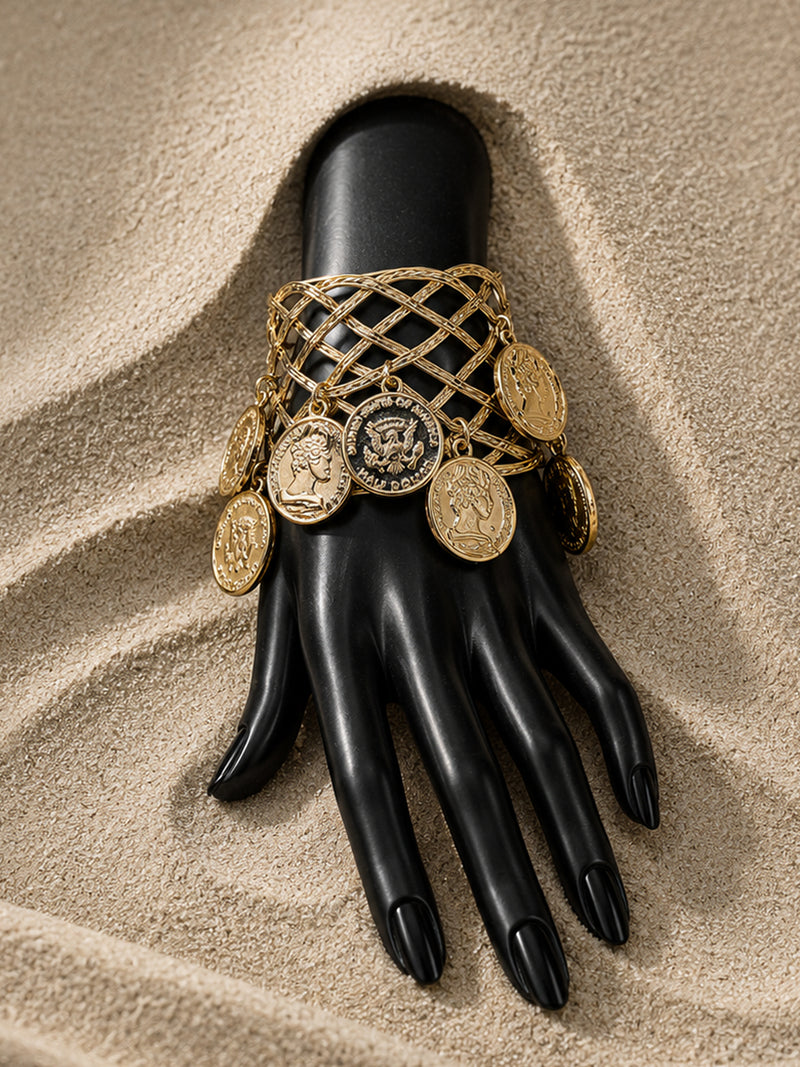 The Heritage Coin Charm Cuff