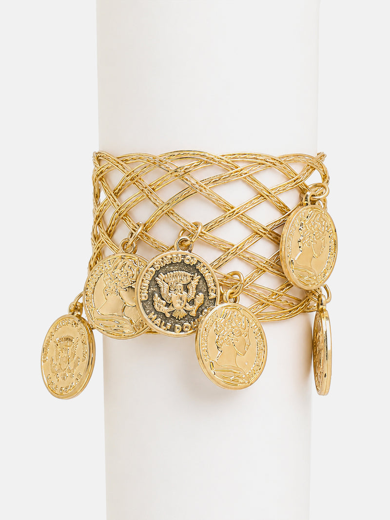 The Heritage Coin Charm Cuff