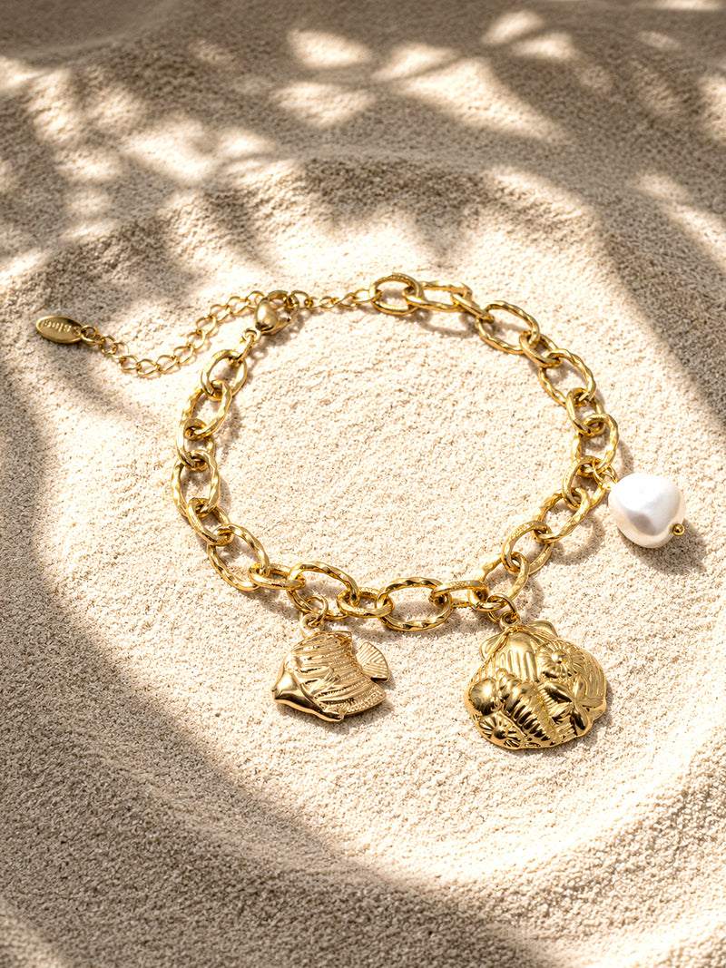 The Pearl Wishes Charm Bracelet
