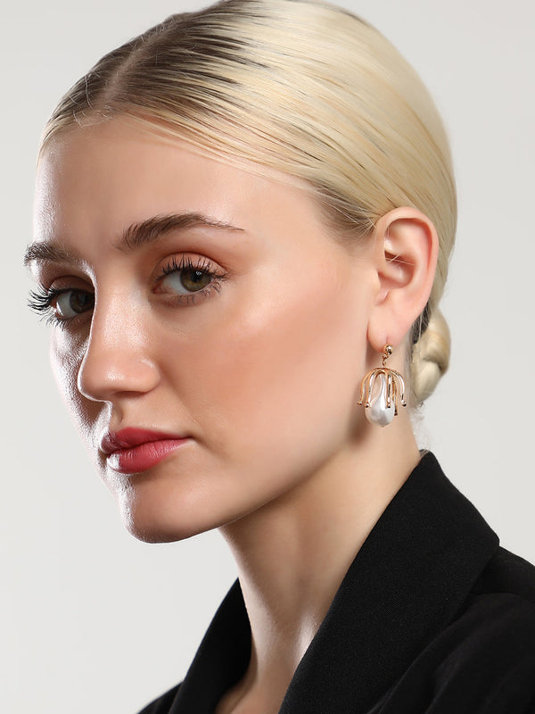 The Bud Drop Earrings - California Gold