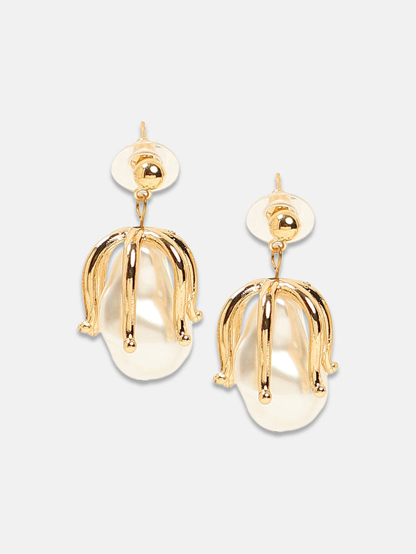 The Bud Drop Earrings - California Gold