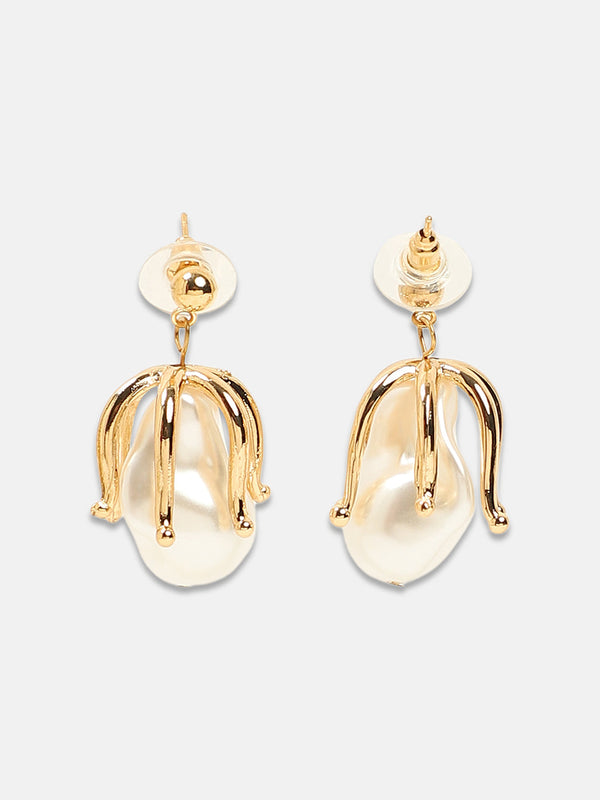 The Bud Drop Earrings - California Gold
