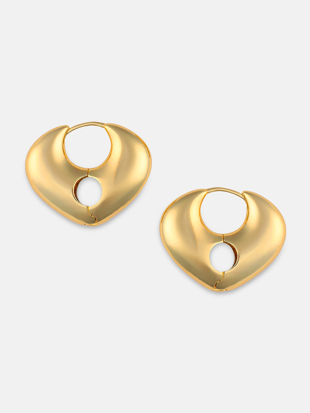 The Arched Hoop Earrings - California Gold