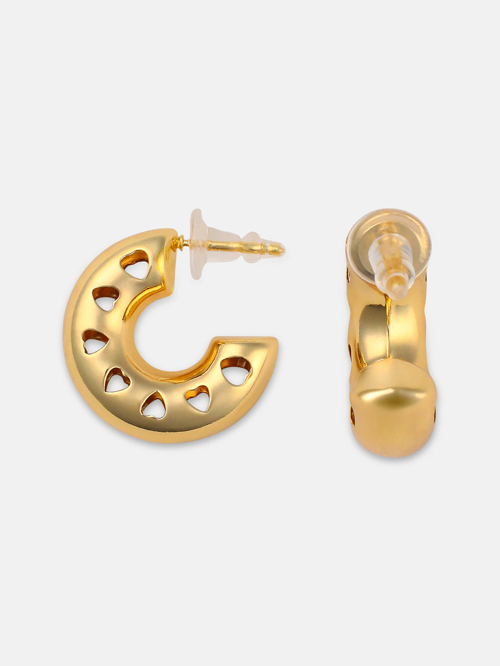 The Coeur Hoop Earrings - California Gold