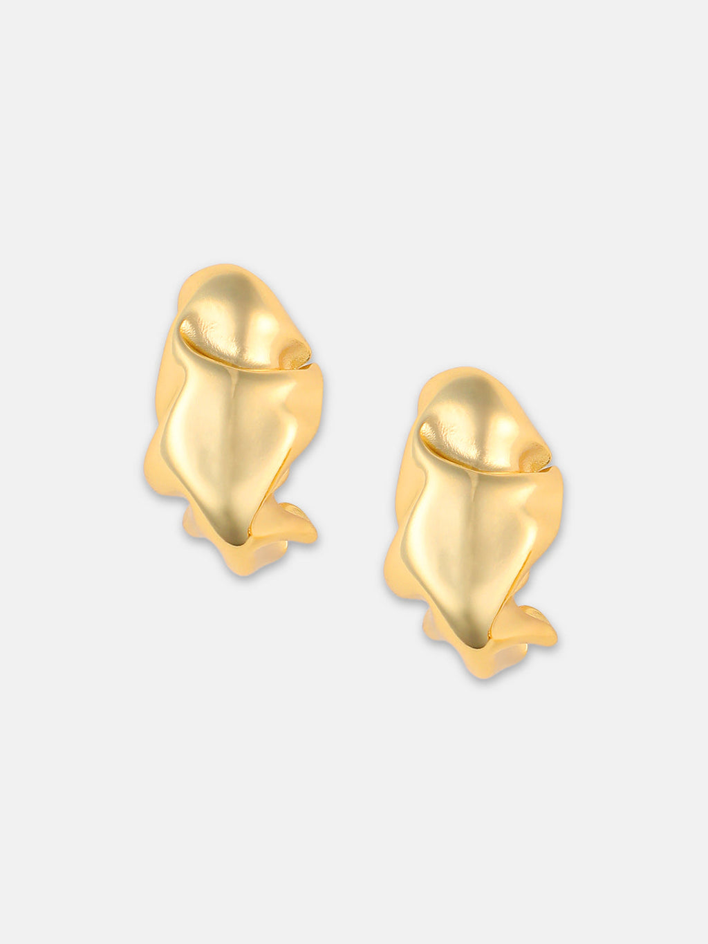The Crumble Hoop Earrings - California Gold