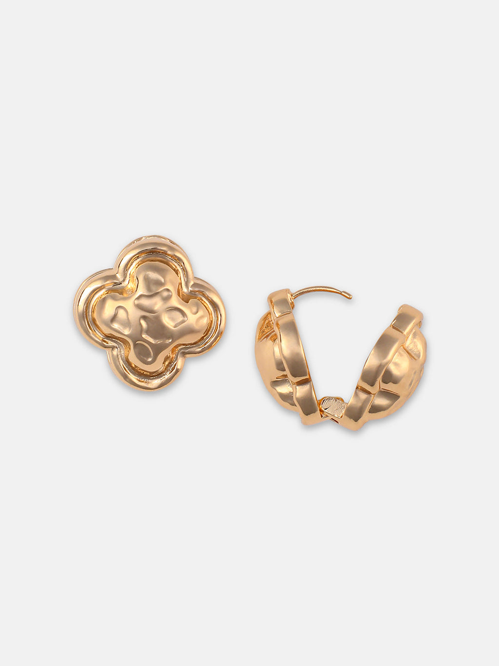 Women's The Signet Hoop Earrings - California Gold