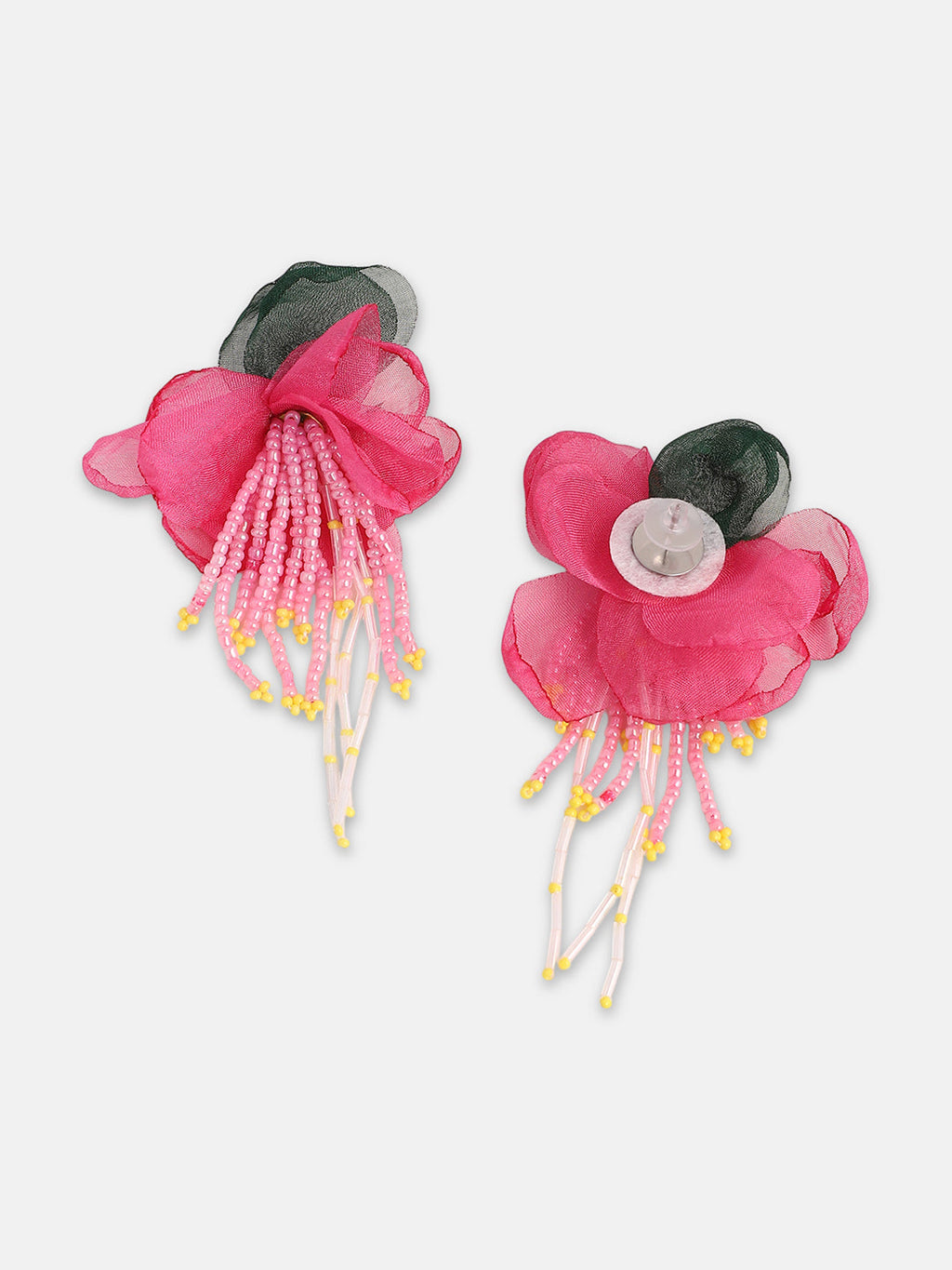 The Florelle Drop Earrings - Rose Pink