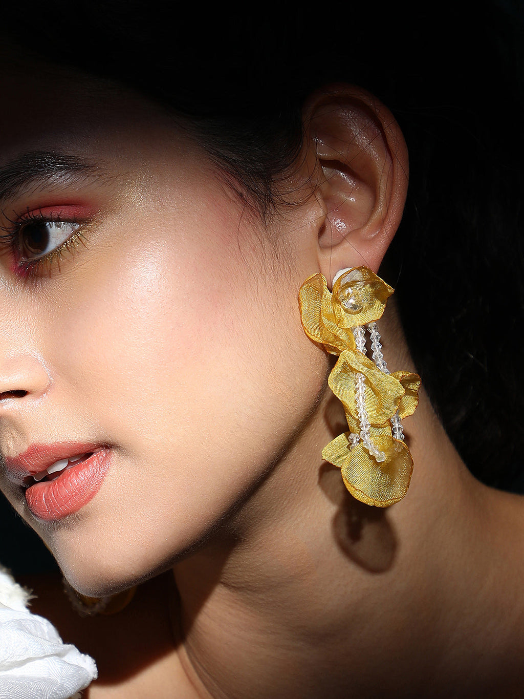 The Petalyn Drop Earrings - Lemon Yellow