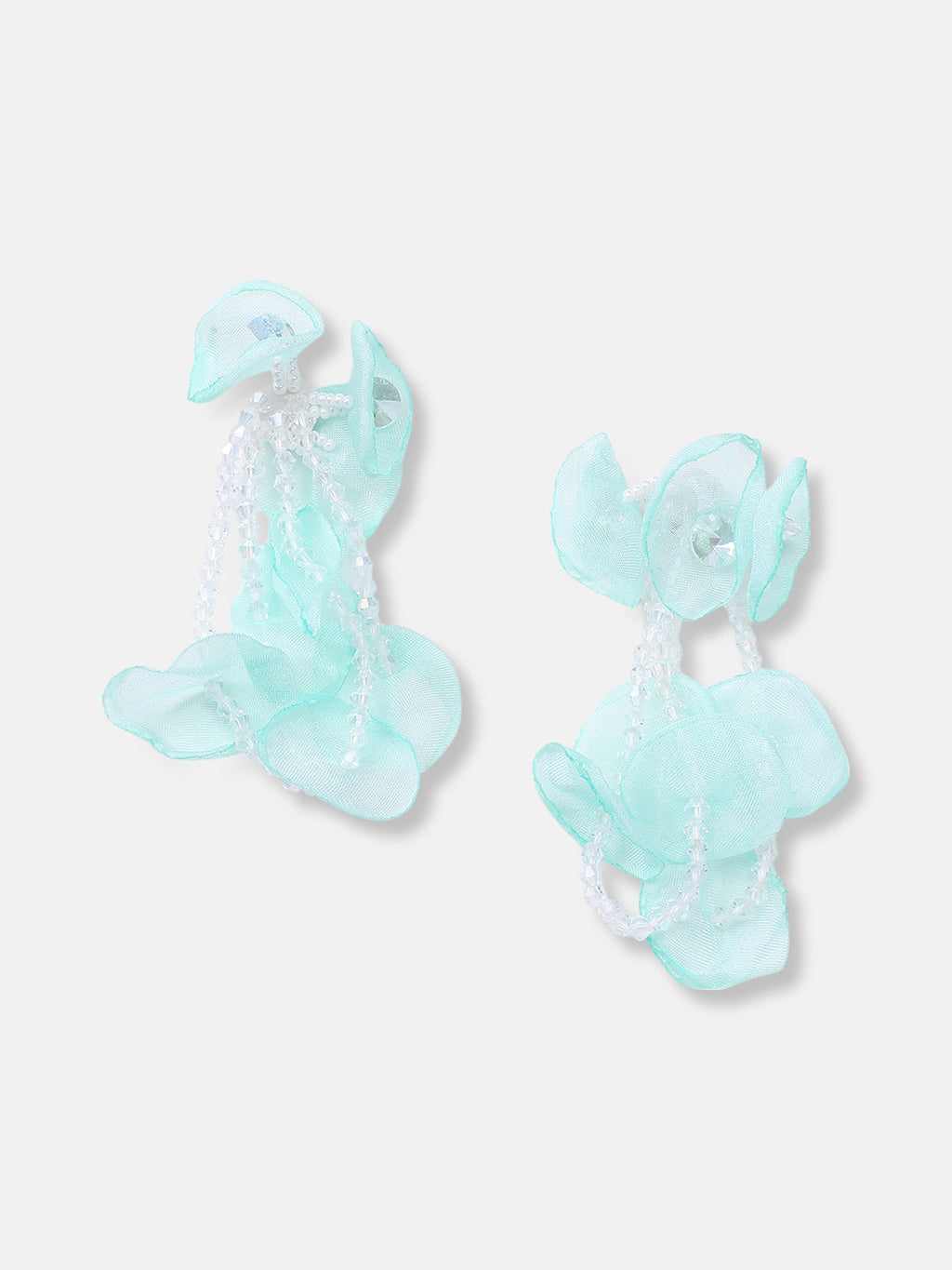 The Petalyn Drop Earrings - Mint Green