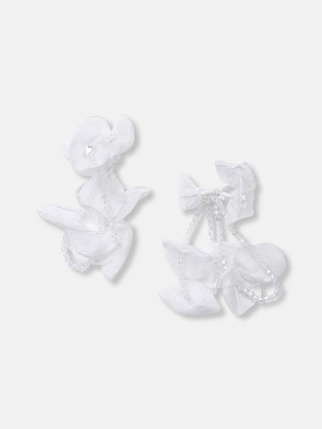 The Petalyn Drop Earrings - Daisy White