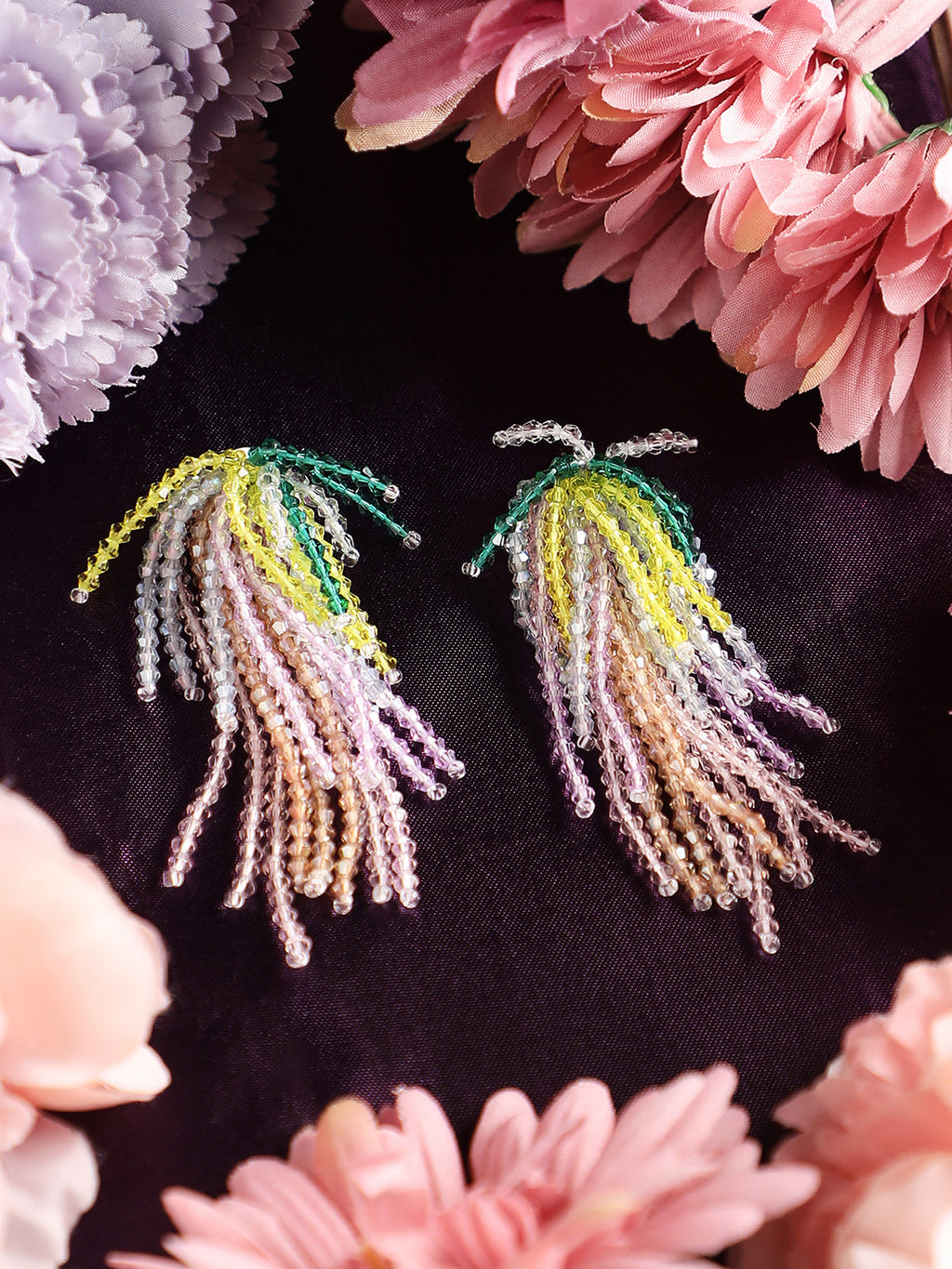 The Tassora-Prism Drop Earrings - Multicolour