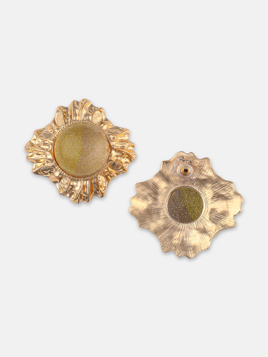 The Regentia Statement Earrings - Pale Yellow