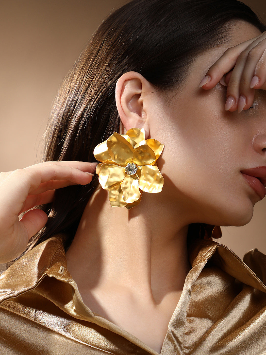 The Azalea Drop Earrings - California Gold