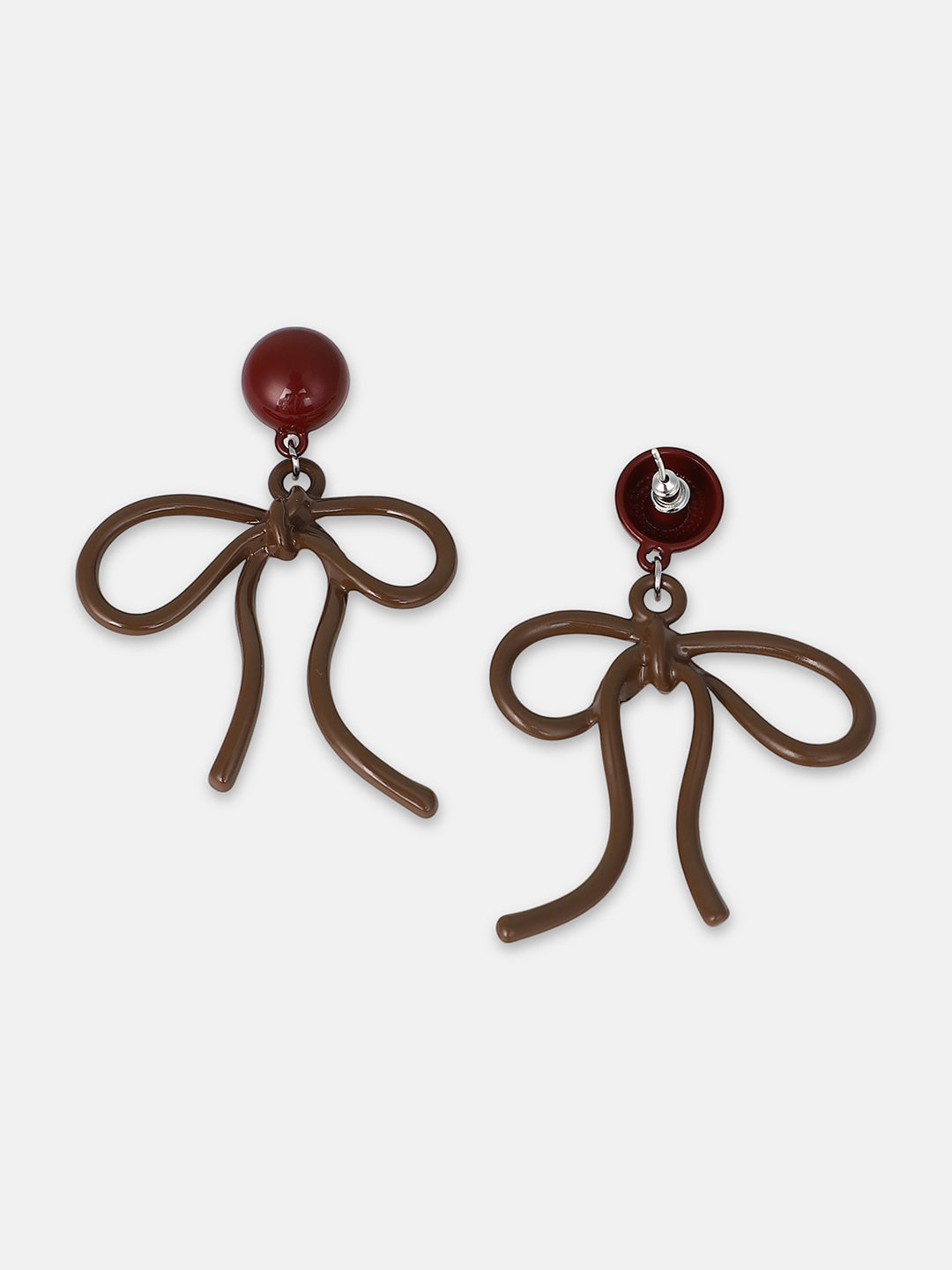 Women's The Knoté Drop Earrings - Chocolate Brown