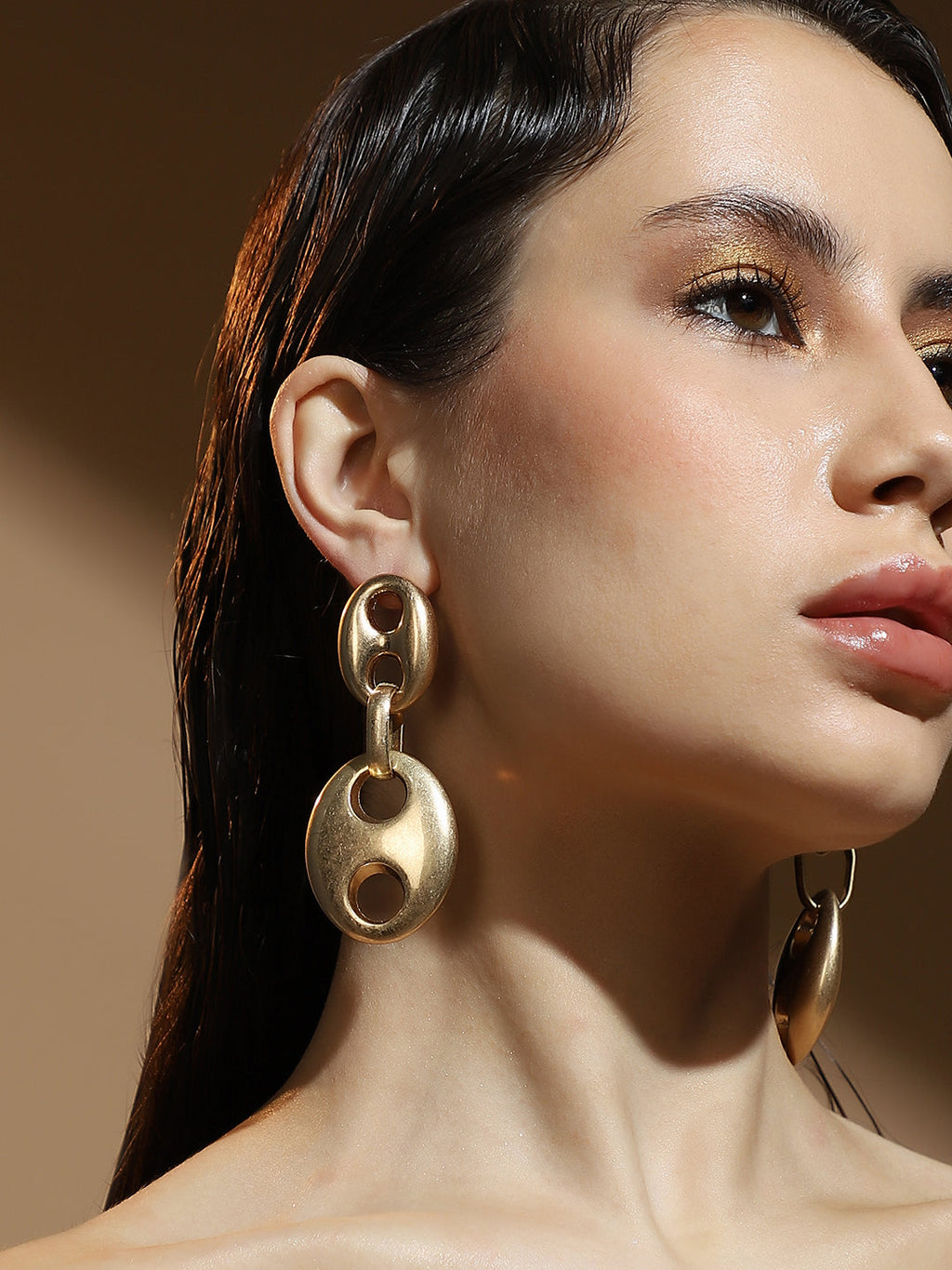 The Bolt Drop Earrings - California Gold