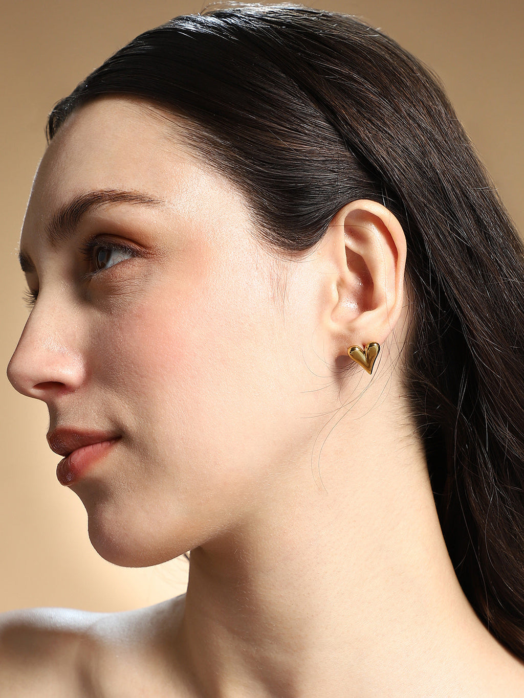 The Danity-Amore Stud Earrings - California Gold