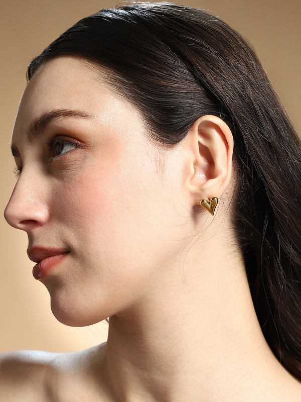 The Danity-Amore Stud Earrings - California Gold