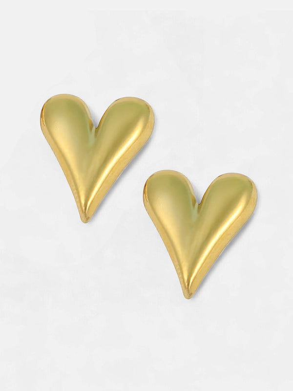 The Danity-Amore Stud Earrings - California Gold