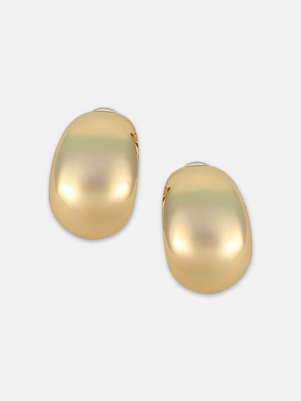 The Lamella Hoop Earrings - California Gold