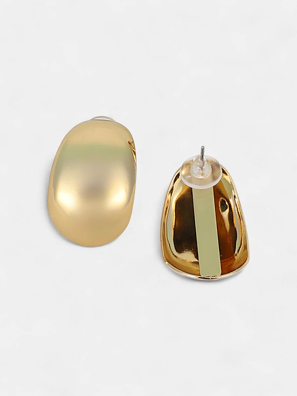 The Lamella Hoop Earrings - California Gold