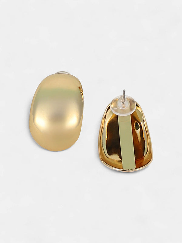 The Lamella Hoop Earrings - California Gold