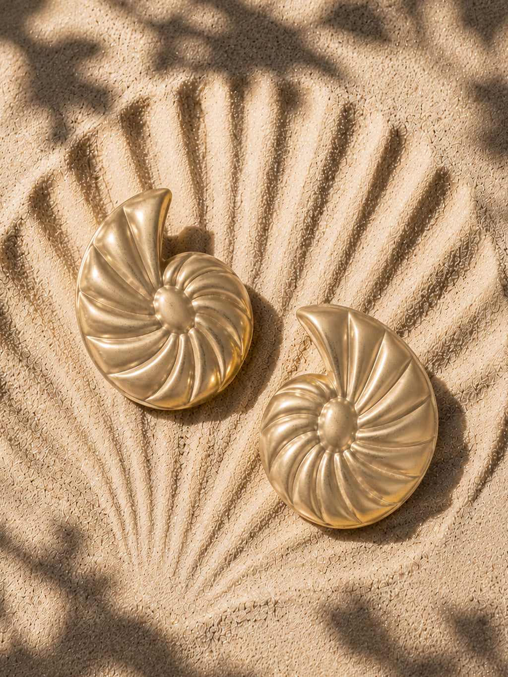 The Ripple Spiral Stud Earrings