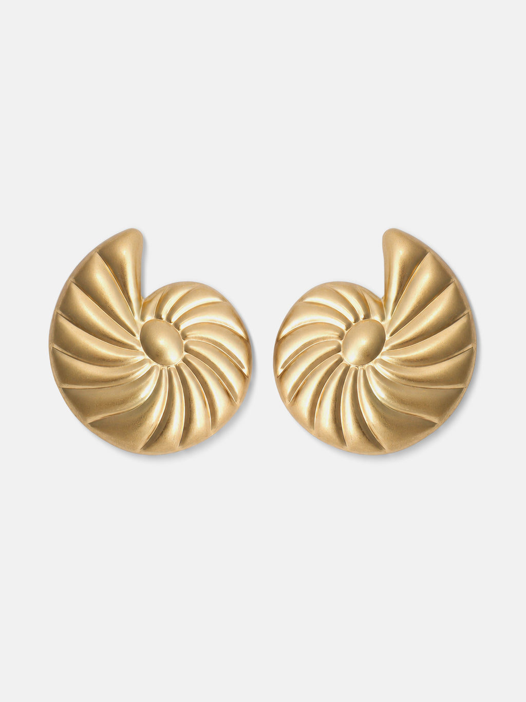 The Ripple Spiral Stud Earrings