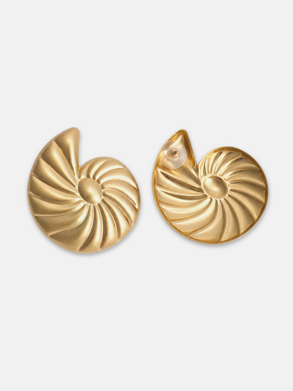 The Ripple Spiral Stud Earrings