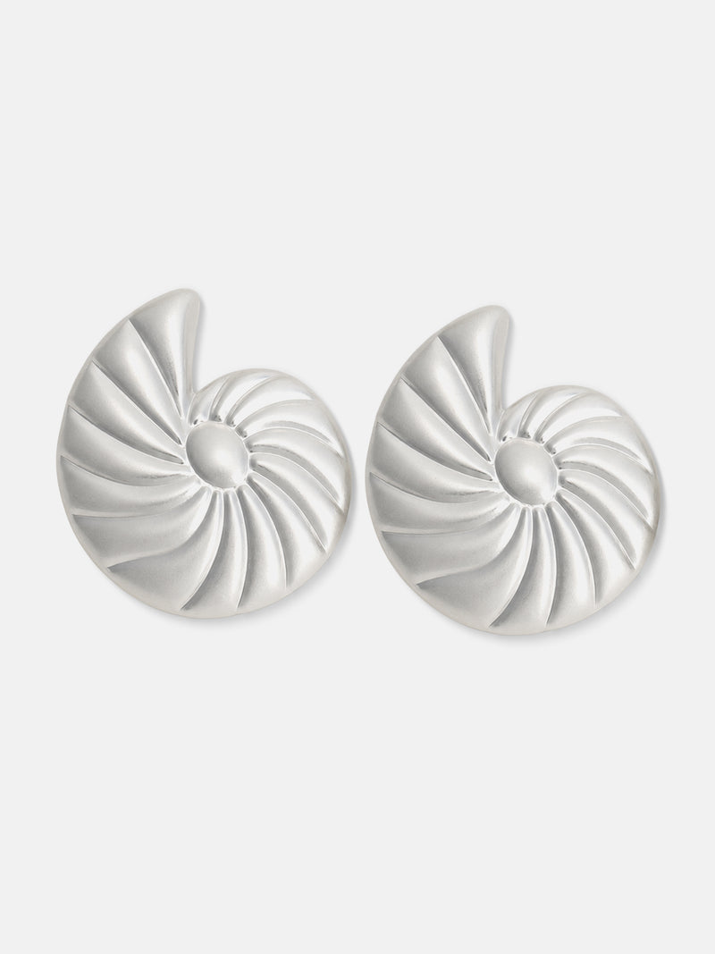 The Luna Spiral Stud Earrings