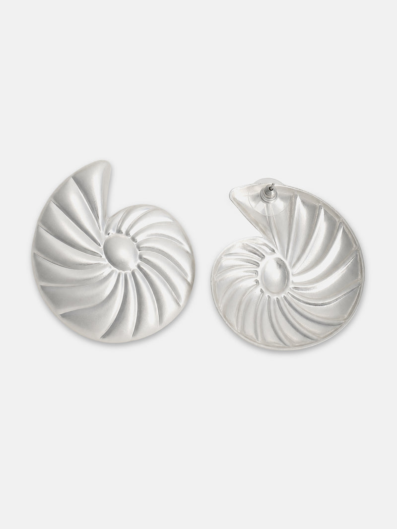 The Luna Spiral Stud Earrings